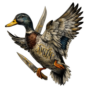Flying Duck Tattoo Vinyl Car Decal Sticker – Waterproof & UV-Resistant 3.4133333333333336" Flying Duck Tattoo Vinyl Car Decal Sticker – Waterproof & UV-Resistant 3.4133333333333336"