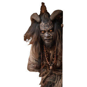 Korean Demon Scene Vinyl Car Decal Sticker – Waterproof & UV-Resistant 3.4133333333333336"
