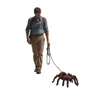 Man With Tarantula Vinyl Car Decal Sticker – Waterproof & UV-Resistant 3.4133333333333336" Man With Tarantula Vinyl Car Decal Sticker – Waterproof & UV-Resistant 3.4133333333333336"