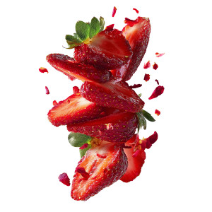 Floating Strawberry Slices Vinyl Car Decal Sticker – Waterproof & UV-Resistant 3.4133333333333336"