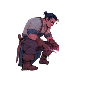 Dnd Blacksmith Vinyl Car Decal Sticker – Waterproof & UV-Resistant 3.4133333333333336"