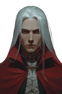 Noble Vampire Sorcerer Vinyl Car Decal Sticker – Waterproof & UV-Resistant 4.4