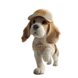 Fluffy Beagle Puppy Vinyl Car Decal Sticker – Waterproof & UV-Resistant 6.826666666666667"