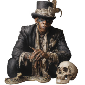 Voodoo Ritual Scene Vinyl Car Decal Sticker – Waterproof & UV-Resistant 6.826666666666667"