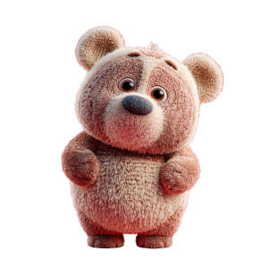 Clay Cute Bear Vinyl Car Decal Sticker – Waterproof & UV-Resistant 3.4133333333333336"