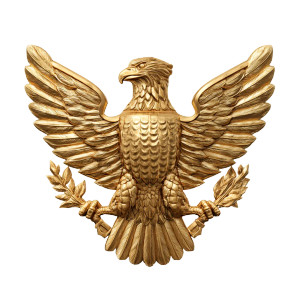 American Eagle Emblem Vinyl Car Decal Sticker – Waterproof & UV-Resistant 3.4133333333333336"