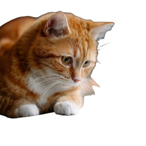Cat Using Computer Vinyl Car Decal Sticker – Waterproof & UV-Resistant 3.4133333333333336"