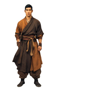 Kung-Fu Monk Vinyl Car Decal Sticker – Waterproof & UV-Resistant 3.4133333333333336"