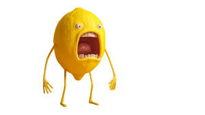 Talking Lemon Cartoon Vinyl Car Decal Sticker – Waterproof & UV-Resistant 5.4