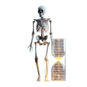 Aging Glowing Skeleton Vinyl Car Decal Sticker – Waterproof & UV-Resistant 6.826666666666667"