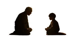 Grandfather And Grandchild V3 Vinyl Car Decal Sticker – Waterproof & UV-Resistant 2.72"