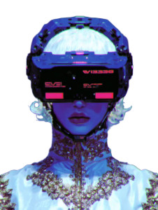 Synthwave Fashion Model Vinyl Car Decal Sticker – Waterproof & UV-Resistant 8.213333333333333"
