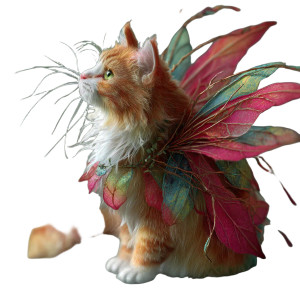 Fairy Winged Cat Vinyl Car Decal Sticker – Waterproof & UV-Resistant 3.4133333333333336"