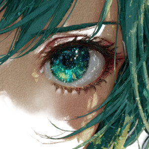 Anime Glowing Eye Vinyl Car Decal Sticker – Waterproof & UV-Resistant 3.4133333333333336"