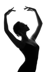 Graceful Dancer Silhouette Vinyl Car Decal Sticker – Waterproof & UV-Resistant 4.4