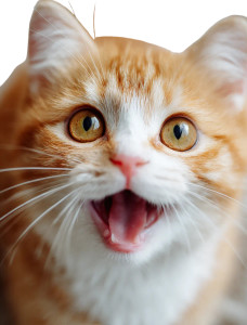 Cute Orange Cat V10 Vinyl Car Decal Sticker – Waterproof & UV-Resistant 4.213333333333333"