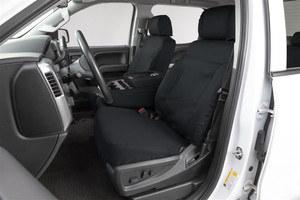 2022-2023 Perfect Fit | Toyota Tundra Seat Cover Set | Charcoal Black Polycotton | Machine Washable