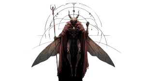 Dark Wasp Mage Vinyl Car Decal Sticker – Waterproof & UV-Resistant 2.72"