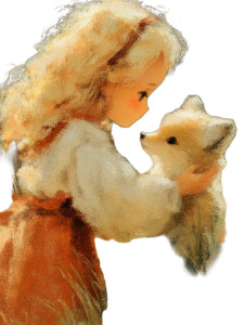 Girl And Fox V3 Vinyl Car Decal Sticker – Waterproof & UV-Resistant 4.1066666666666665"