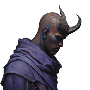 Horned Runic Man Vinyl Car Decal Sticker – Waterproof & UV-Resistant 3.4133333333333336"