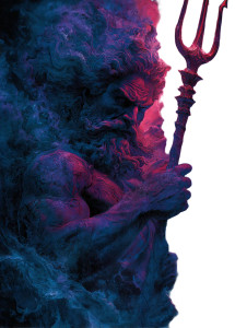 Epic Poseidon Wallpaper Vinyl Car Decal Sticker – Waterproof & UV-Resistant 4.32"