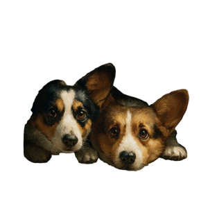 Scared Corgis Hiding Vinyl Car Decal Sticker – Waterproof & UV-Resistant 3.4133333333333336" Scared Corgis Hiding Vinyl Car Decal Sticker – Waterproof & UV-Resistant 3.4133333333333336"