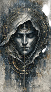 Mystic Monk Cube Vinyl Car Decal Sticker – Waterproof & UV-Resistant 9.706666666666667"