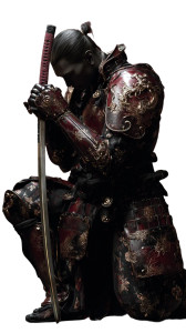 Samurai In Armor V36 Vinyl Car Decal Sticker – Waterproof & UV-Resistant 9.706666666666667"