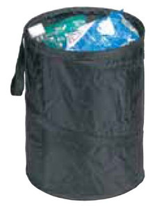 Hopkins MFG Space Saver Trash Can|Attaches to Vehicle Console or Seat Pocket|Easy to Clean PVC/Nylon Material