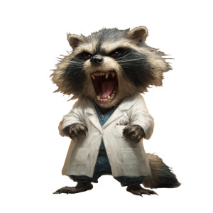 Angry Lab Raccoon Vinyl Car Decal Sticker – Waterproof & UV-Resistant 3.4133333333333336" Angry Lab Raccoon Vinyl Car Decal Sticker – Waterproof & UV-Resistant 3.4133333333333336"