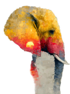 African Elephant Fantasy V2 Vinyl Car Decal Sticker – Waterproof & UV-Resistant 8.213333333333333"