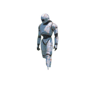 Dreamlike Robot Walk Vinyl Car Decal Sticker – Waterproof & UV-Resistant 3.4133333333333336"