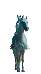 White Horse Duo Vinyl Car Decal Sticker – Waterproof & UV-Resistant 9.706666666666667"