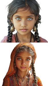 Indian Girls Growth Vinyl Car Decal Sticker – Waterproof & UV-Resistant 4.8533333333333335"