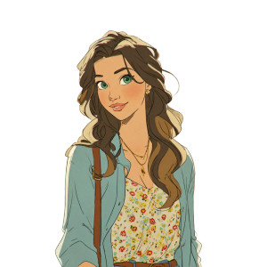 Italian Young Woman Vinyl Car Decal Sticker – Waterproof & UV-Resistant 3.4133333333333336"