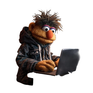 Hacker Bert Vinyl Car Decal Sticker – Waterproof & UV-Resistant 3.4133333333333336"