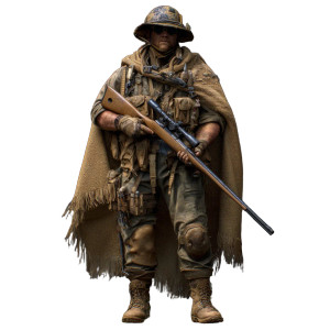 Ww2 Ranger Sniper Vinyl Car Decal Sticker – Waterproof & UV-Resistant 3.4133333333333336"