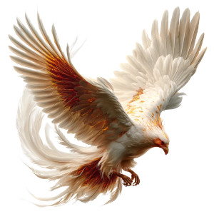 Flying Phoenix V4 Vinyl Car Decal Sticker – Waterproof & UV-Resistant 6.826666666666667"