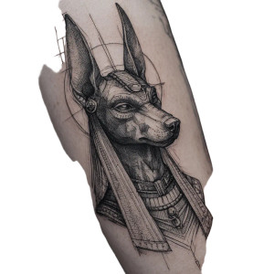 Anubis Tattoo Sketch Vinyl Car Decal Sticker – Waterproof & UV-Resistant 3.4133333333333336" Anubis Tattoo Sketch Vinyl Car Decal Sticker – Waterproof & UV-Resistant 3.4133333333333336"