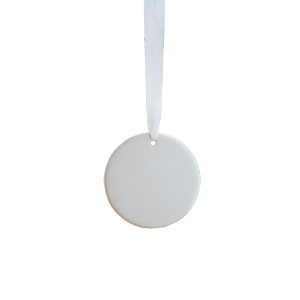 White Ornament Mockup Vinyl Car Decal Sticker – Waterproof & UV-Resistant 6.826666666666667"