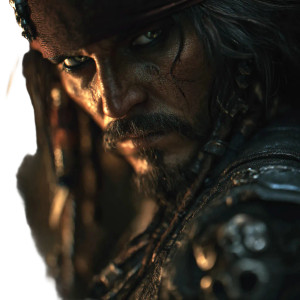 Pirate Portrait V12 Vinyl Car Decal Sticker – Waterproof & UV-Resistant 3.4133333333333336"