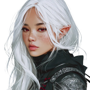 Fantasy Elf Mercenary Vinyl Car Decal Sticker – Waterproof & UV-Resistant 3.4133333333333336"