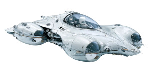Futuristic Racing Speeder Vinyl Car Decal Sticker – Waterproof & UV-Resistant 5.4