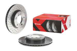 Brembo Xtra Vented Cross Drilled Brake Rotor | 286mm Diameter, 51.6mm Height, High Carbon Cast Iron Brembo Xtra Vented Cross Drilled Brake Rotor | 286mm Diameter, 51.6mm Height, High Carbon Cast Iron