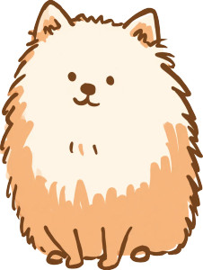 Cute Pomeranian Illustration V2 Vinyl Car Decal Sticker – Waterproof & UV-Resistant 4.1066666666666665" Cute Pomeranian Illustration V2 Vinyl Car Decal Sticker – Waterproof & UV-Resistant 4.1066666666666665"