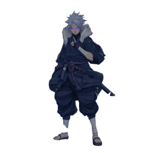 Mystic Shinobi Moonlight Vinyl Car Decal Sticker – Waterproof & UV-Resistant 3.4133333333333336"