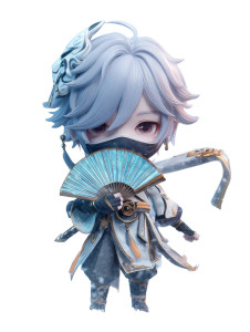 Chibi Snow Warrior Vinyl Car Decal Sticker – Waterproof & UV-Resistant 4.1066666666666665"