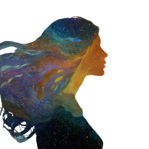Ethereal Silhouette Woman V2 Vinyl Car Decal Sticker – Waterproof & UV-Resistant 6.826666666666667"