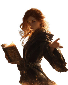 Magical Witch Levitating Vinyl Car Decal Sticker – Waterproof & UV-Resistant 4.0"