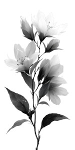Tattoo Plant Design Vinyl Car Decal Sticker – Waterproof & UV-Resistant 5.12"